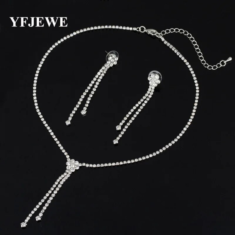 New | Earring and Necklace Set | Silver